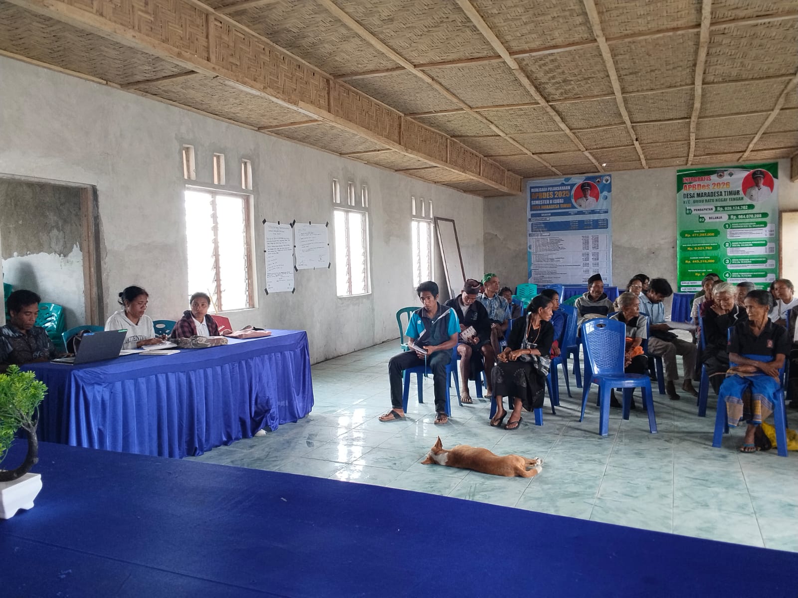 Suasana Pelaksanaan Kegiatan Rembuk Stunting Desa Maradesa Timur Tahun 2026.